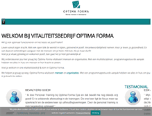 Tablet Screenshot of optimaforma.nl