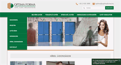Desktop Screenshot of optimaforma.hu